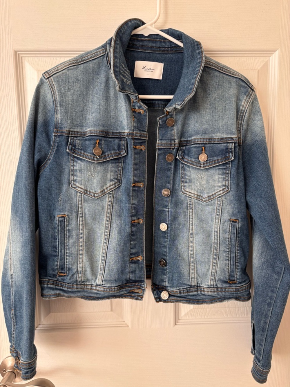 Kancan distressed denim‎ jean jacket